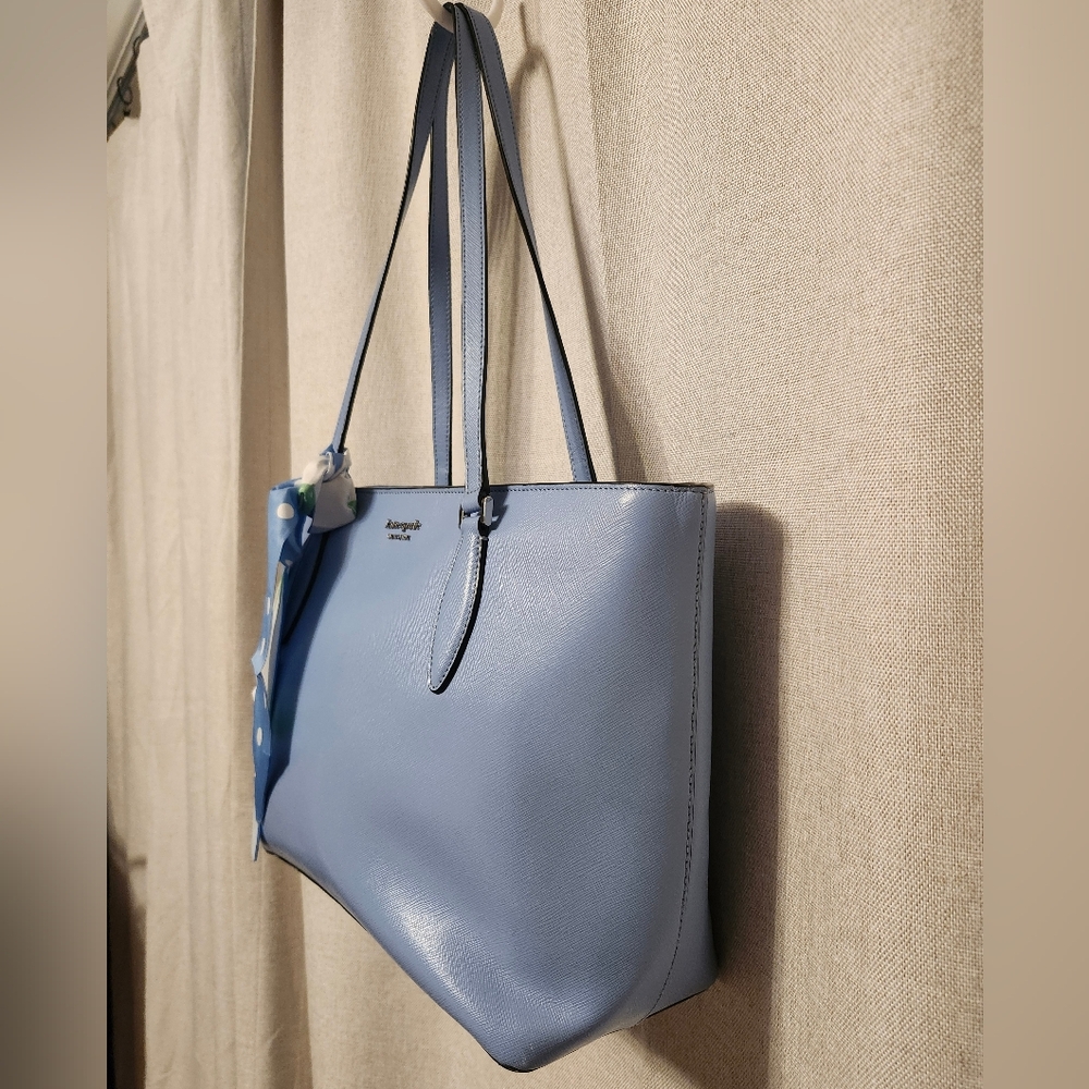 kate spade Blue Leather Tote Bag - Picture 4 of 12